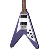 Epiphone Musical Instruments Epiphone Kirk Hammett 1979 Flying V, Purple Metallic Electric Guitar
