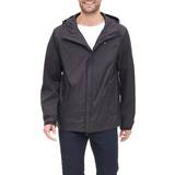 Tommy Hilfiger Rain Clothes Tommy Hilfiger Men's Waterproof Breathable Hooded Jacket, Black