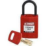 Brady 150180 Compact Lockout Padlock CPT-RED-25PL-KD