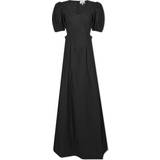 Organic - Organic Fabric Dresses Ganni Women's Cutout Dress Black Black