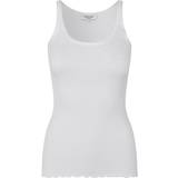 Rosemunde Women T-shirts & Tank Tops Rosemunde Rib Knitted Silk Top - New White
