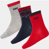 Polyamide Socks Helly Hansen Kids Wool Sock 3Pk Everyday Merino Wool Sock Grey A23-25 Grey Melang A23-25