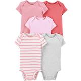 Carter's Baby Short-Sleeve Bodysuits 5-pack - Pink