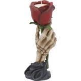 Resin Candlesticks, Candles & Home Fragrances Nemesis Now Eternal Flame Romantic Skeleton Candle Holder