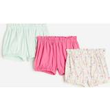 H&M Cotton Jersey Bloomers 3-pack - White/Floral