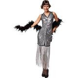 tectake Womenâs Broadway Costume Silver