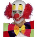 Clown Short Wigs Fancy Dress Horror-Shop Clowns Perücke mit Halbglatze für Fasching