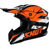 Shot Pulse Revenge Motocross Helmet, black-white-orange, XS, black-white-orange