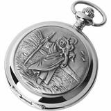 Woodford Pocket Watches Woodford st christopher double full hunter skeleton pocket silver