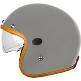 Flip-up Helmets Motorcycle Helmets Helstons Naked Carbon Fiber Grey Jet Helmet Grey