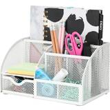Exerz Mesh Desk Organizer Office with 7 Compartments Candy/Pen
