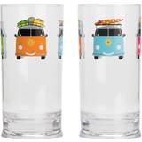 Plastic Drinking Glasses Flamefield Camper Smiles Tall Drinking Glass