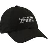 Ganni Embroidered Logo Cap - Black
