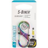 Cheap Carabiners Nite Ize S-Biner Sidelock #2, Silver