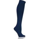 Blue Socks SockShop Pair Plain Bamboo Knee High with Comfort Cuff and Smooth Toe Seams