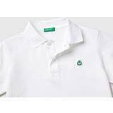 M Polo Shirts Children's Clothing Benetton White Kids Logo-embroidered Polo Shirt 1-6 Years 12-18 Months