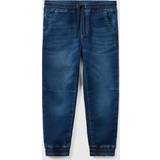 United Colors of Benetton Blue Denim Kids Elasticated-waist Soft-feel Stretch-denim Jeans 6-14 Years 10-11 Years