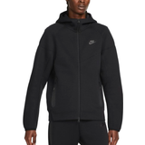 Organic Fabric Clothing Nike Men's Sportswear Tech Fleece Windrunner Full Zip Hoodie - Black