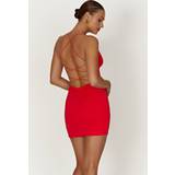 Nylon - Short Dresses Sabine Recycled Nylon Mini Backless Dress Red