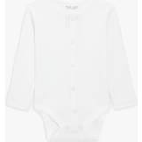 John Lewis Children's Clothing John Lewis Baby GOTS Organic Long Sleeve Adaptive Bodysuit, White