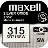Maxell 1 x silberoxid 315 batterie 1.55v sr716sw d315 sr67 0% mercury uhren 1