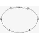 Anklets Sterling Silver 23cm Beaded Ball Chain Anklet 8.21.6654