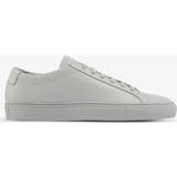 Common Projects Shoes Common Projects Mens Light Grey Mono Original Achilles Low-top Leather Trainers