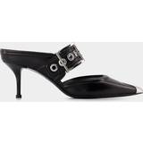 Alexander McQueen Women Heels & Pumps Alexander McQueen Oversized Sandals Black/Silver black