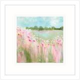 Whistlefish Field Of Blooms Small Print Framed Art 44x44cm