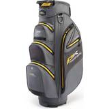 Stand Bags Golf Bags Powakaddy 2023 Dri-Tech Gun Metal/Yellow Bag