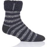 Heat Holders Pair Charcoal Stripe Olwen Sleep Socks Men's 611 Mens Grey