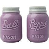Purple Spice Mills Vintage Mason Jar Salt & Pepper Shakers Adorable Spice Mill