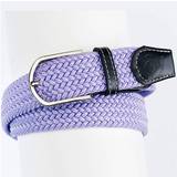 Purple Belts Ovation Ladies Braided Stretch Belt