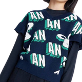 Shein Annil Girl's' Sweater Children's V-neck Cotton Tank Top Fashionable & Fashionable Girls' Handsome Top