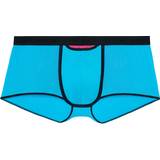 Turquoise Men's Underwear Hom Temptation Plume Up Boxer Trunk, Turquoise Blue
