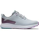 Purple Golf Shoes FootJoy Golf Ladies Performa Spikeless Shoes White/Gray/Pale Purple
