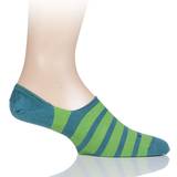 Falke Pair Petrol Even Stripe Cotton Invisible Socks Men's 8.59.5 Mens Green