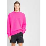 Palm Angels Pink Embroidered Sweater FUCHSIA BLACK