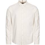 Boss Black Cotton Twill Shirt Open White