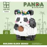 Pandas Blocks Shein Panda Shaped Mini Blocks Set