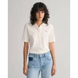 Gant Women Polo Shirts Gant Women Shield Piqué Polo Shirt White