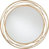 Metal Table Mirrors Pacific Lifestyle Antique Gold Metal Round Table Mirror