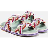 Multicoloured Slides Valentino Garavani Multicolor Rockstud Sandals 7Ad Morning Dew/Mult IT