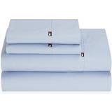 Tommy Hilfiger Signature Solid Bed Sheet Blue (203.2x198.1cm)