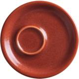 Red Saucer Plates Kahla Untertasse Platte
