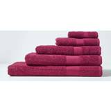 Guest Towels Homescapes Cotton Burgundy Guest Towel Turquoise