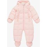 Tommy Hilfiger Snowsuits Tommy Hilfiger Baby Monotype Tape Ski Suit Pink Crystal