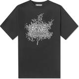 Acne Studios Black Glow-In-The-Dark T-Shirt BM0 FADED BLACK