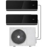 ElectrIQ Air Conditioners ElectrIQ iQool 2 x 9000 BTU Wall Mounted Air Conditioner with Heating Function Black