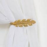 Curtain Rods Melody Maison Pair Of Gold Feather